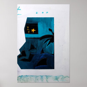 Collages Bruyants Artists Bok Blue Room 2 Poster
