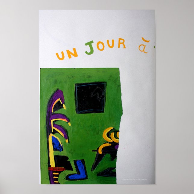 Collages Bruyants Artists Bok Grönt Room Poster (Framsidan)