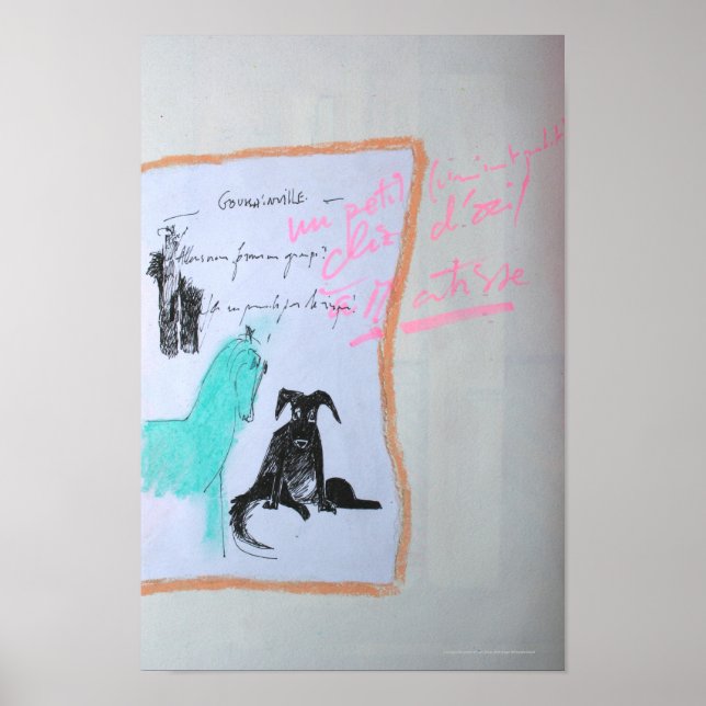 Collages Bruyants Artists Bok Horse and Hund P Poster (Framsidan)
