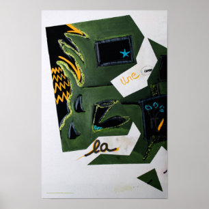 Collages Bruyants Artists Bok Odd Ledsen jul Poster