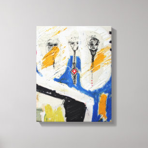 Collages Bruyants Artists Bok Shrunken Head C Canvastryck