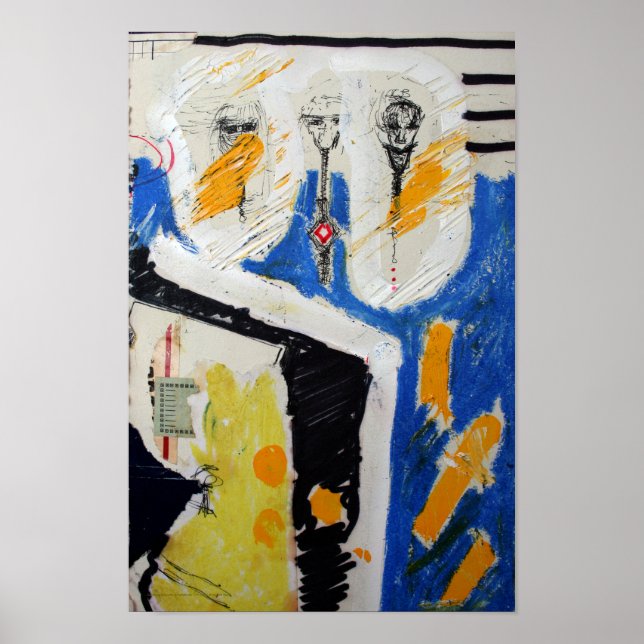 Collages Bruyants Artists Bok Shrunken Head P Poster (Framsidan)