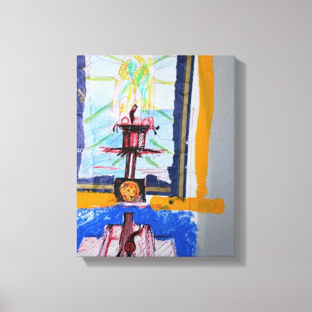 Collages Bruyants Artists Bok Snigel Ravings C Canvastryck (Framsida)