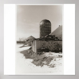 Collapsed Barn Poster