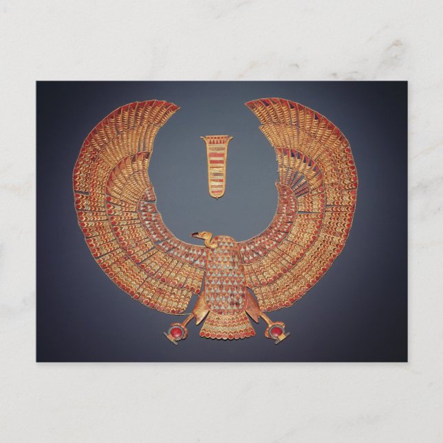 Collar i form av vulture guddess vykort (Framsida)