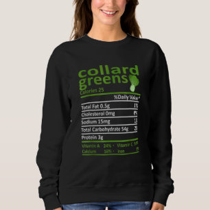 Collard Greens Näring Mat Thanksgiving Kostym T Shirt