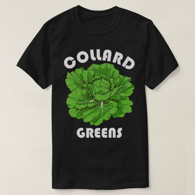 Collard Greens Shirt Nutrition Facts Vegatables Th T Shirt (Design framsida)