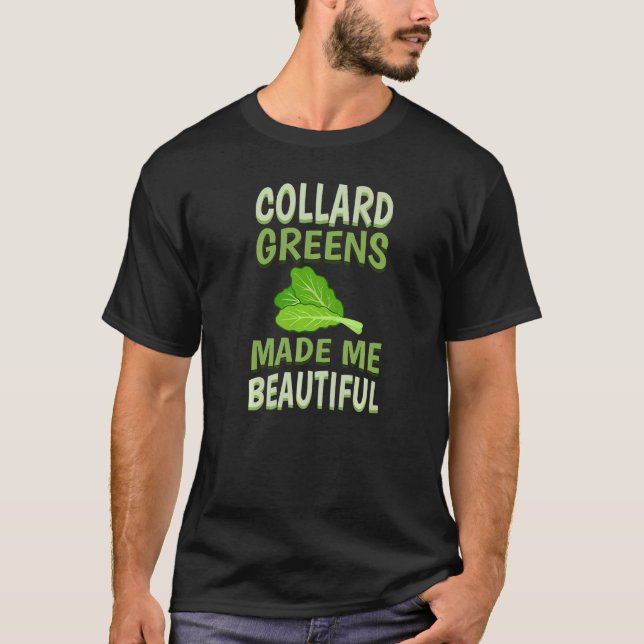 Collard Grönts Recipe Plants Seasoning Vegatables T Shirt (Framsida)