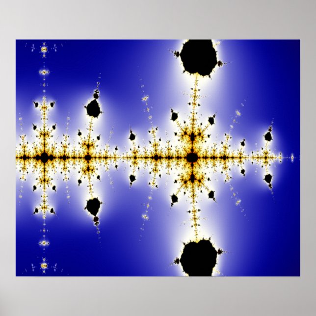 Collatz Mathematical Mandelbrot Fractal Poster (Framsidan)