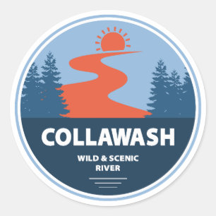 Collawash Wild And Scenic River Oregon Runt Klistermärke