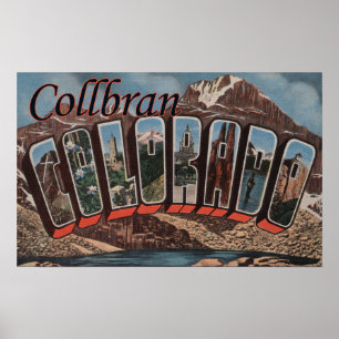 Collbran Colorado - stora brevplatser Poster