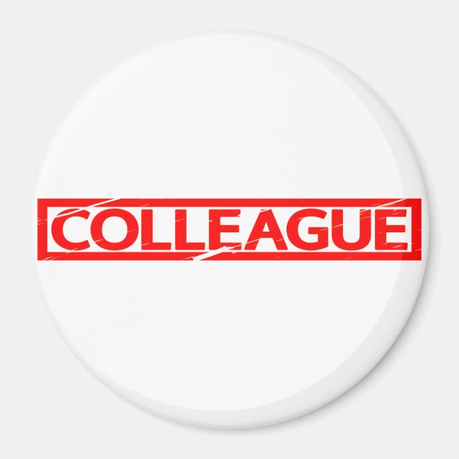 Colleague Frimärke Magnet (Framsidan)