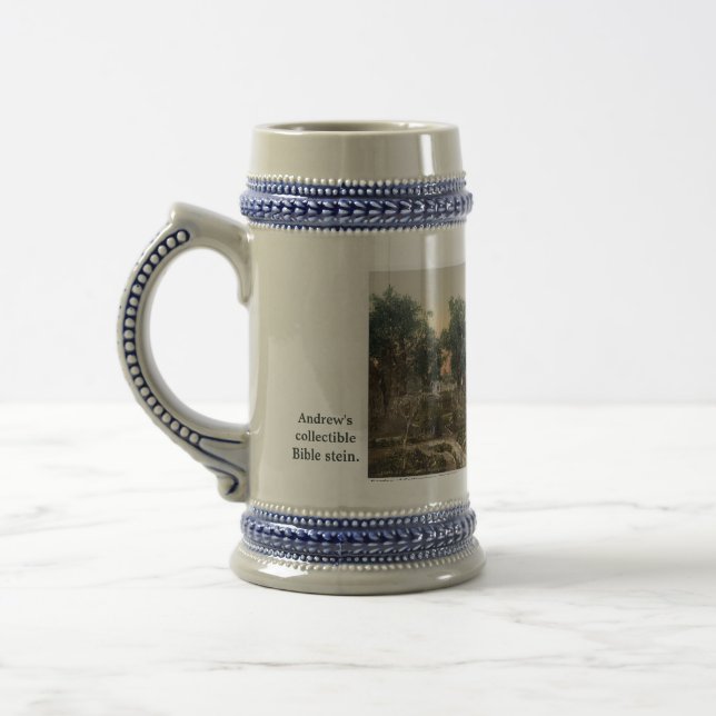 Collectible Custom Holy Land Beer Stein Mug Sejdel (Vänster)