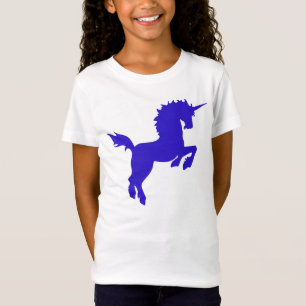 Collectible färgunicorn i blåttutslagsplats t shirt
