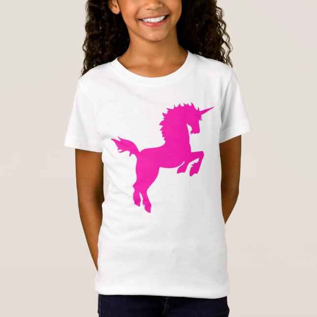 Collectible färgunicorn i rosa utslagsplats t shirt (Framsida)