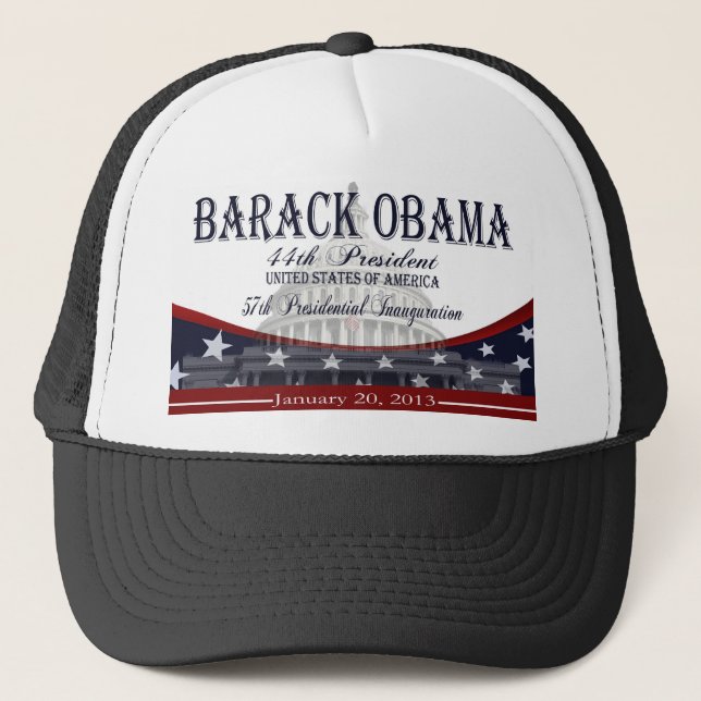 Collectible hatt för Obama invigning 2013 Truckerkeps (Framsida)