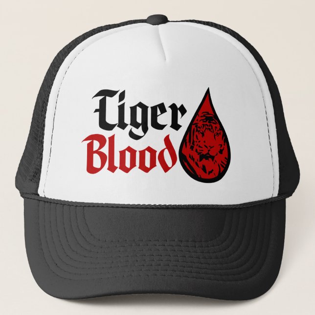 Collectible hatt för tigerblod $17,95 (11 färger) truckerkeps (Framsida)