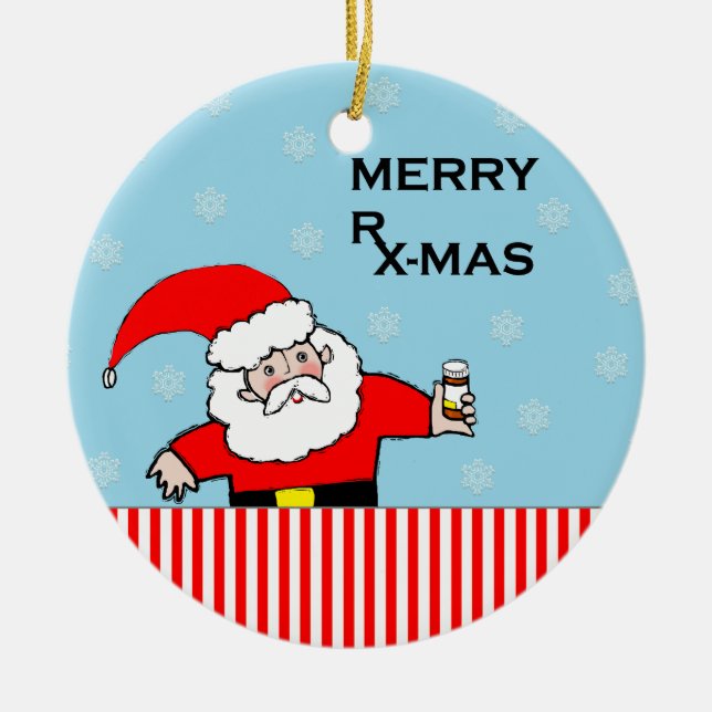 Collectible Pharmacistjul Julgransprydnad Keramik (Framsidan)