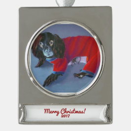 Collectible prydnad för begränsad upplaga 2017 silverfärgad julgransprydnad