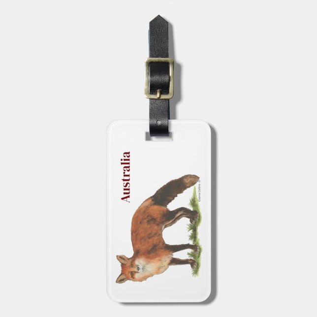 Collection Fox Luggage Tag Bagagebricka (Vertikal Framsida)