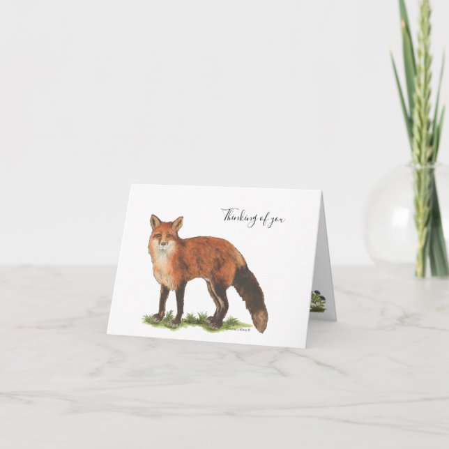 Collection Fox Note Card Kort (Framsida)