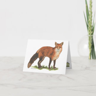 Collection Fox Note Card Kort