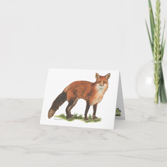 Collection Fox Note Card Kort (Framsida)