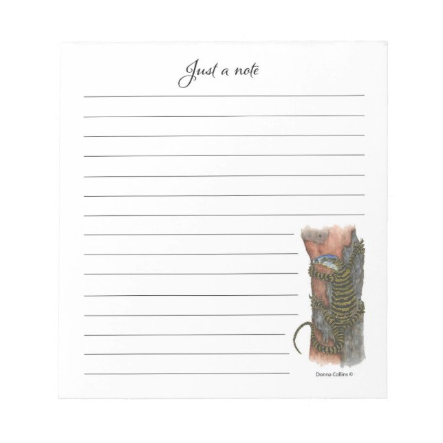 Collection Lizard Note Pad Anteckningsblock (Framsida)