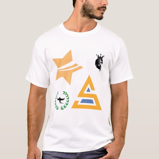  Collection of Abstract Logos and Symbols T Shirt (Framsida)