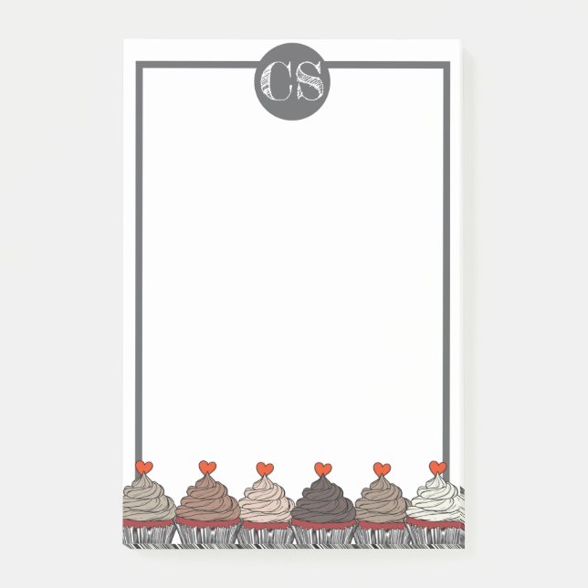 Collection of cupcakes post-it block (Framsida)