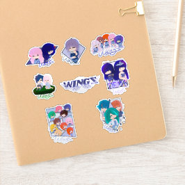 Collection Of Wingz Stickers - Sheet 3 Klistermärken