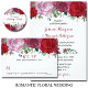 Uppsamlingen för den romska Blommigten Bröllop Placeringskort (Skapare uppladdad)