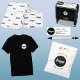 Enkel Logotyp och text - T-skift för företag T Shirt (Your logo here business supplies, packaging and promotional products)