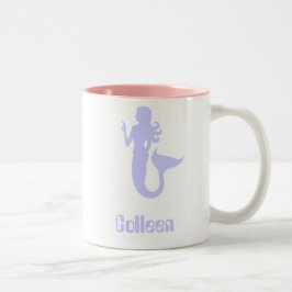 Colleen lila sjöjungfru kaffemugg