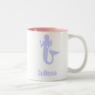 Colleen lila sjöjungfru kaffemugg