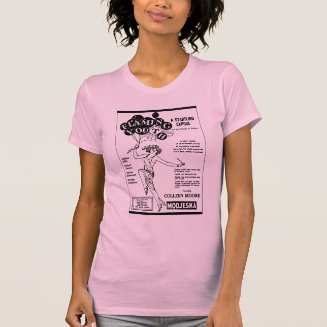 Colleen Moore FLAMMANDE UNGDOM 1924 T Shirt (Framsida)