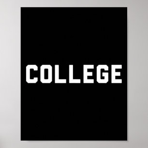 College '80s Party House Film College Poster