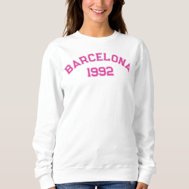 College - Barcelona - Pink T Shirt (Framsida)