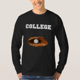 College Baseball en basebollhandske och boll T Shirt