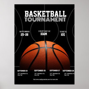 College Basketturnering, Basketboll Sport Poster