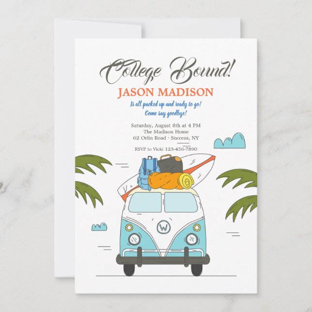 College Bound-inbjudan Inbjudningar (Framsida)