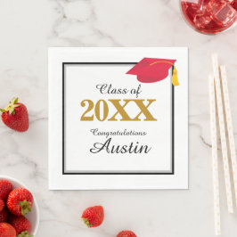 College eller High School Studenten Pappersservett