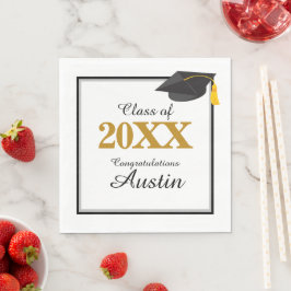 College eller High School Studenten Pappersservett