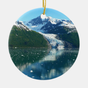 College Fjord I BeVacker Alaska Photography Julgransprydnad Keramik
