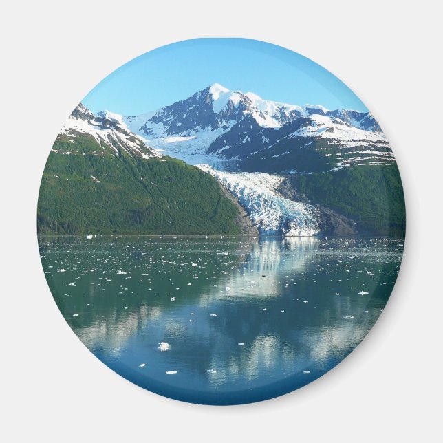 College Fjord I BeVacker Alaska Photography Magnet (Framsidan)