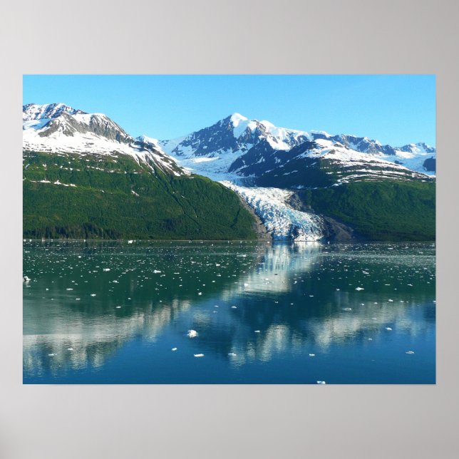 College Fjord I BeVacker Alaska Photography Poster (Framsidan)