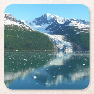 College Fjord I BeVacker Alaska Photography Underlägg Papper Kvadrat