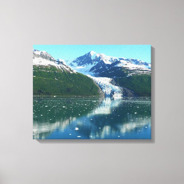 College Fjord I Vacker Alaska-fotografering Canvastryck (Framsida)