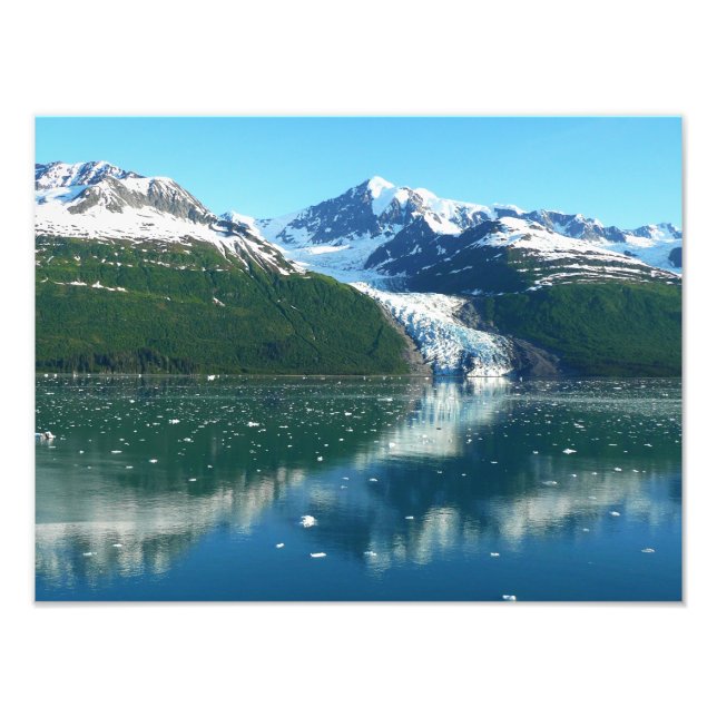 College Fjord I Vacker Alaska-fotografering Fototryck (Framsidan)