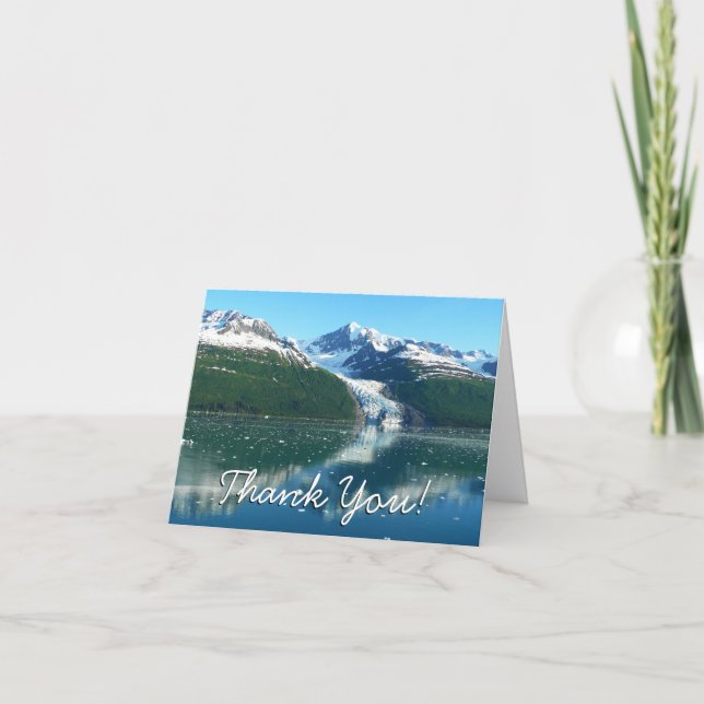 College Fjord I Vacker Alaska-fotografering Tack Kort (Framsida)